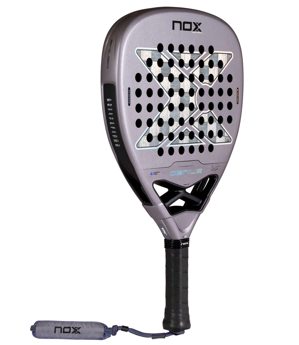 NOX Genius Attack 18K Alum by Agustin Tapia 2027 padel racket