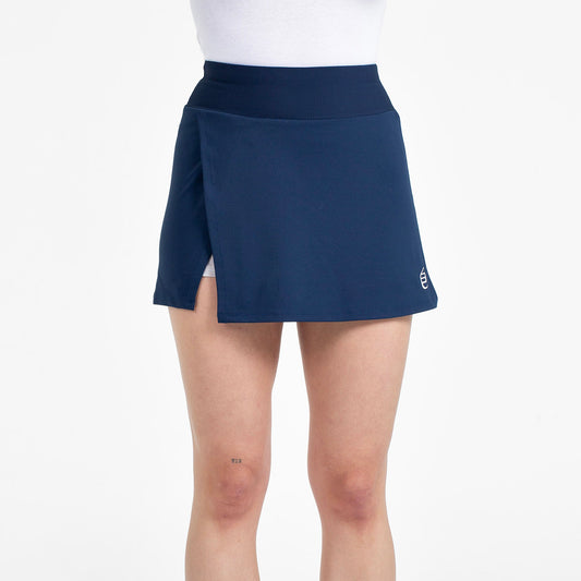 Bullpadel Parele Skirt Women Midi Flowing Summer Skirt With Lightweight Rayon Wrap Design For Casual And Office Wear