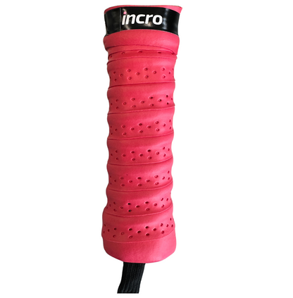 Incro Damping Ridges Overgrip with Perforated Relief – Red