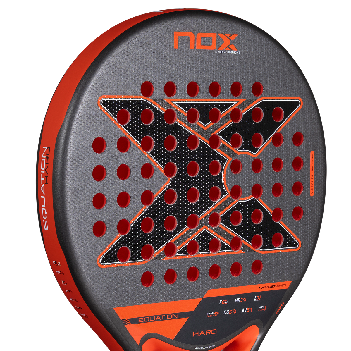 NOX Equation Hard Advanced 2027 Padel Racket With HR3 Hard EVA Core - view 5