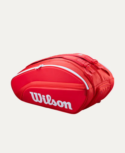 Wilson Super Tour Red Padel Bag, side view