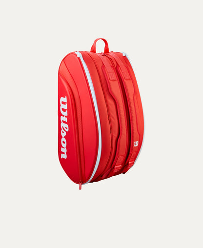 Wilson Super Tour Red Padel Bag, compartment view