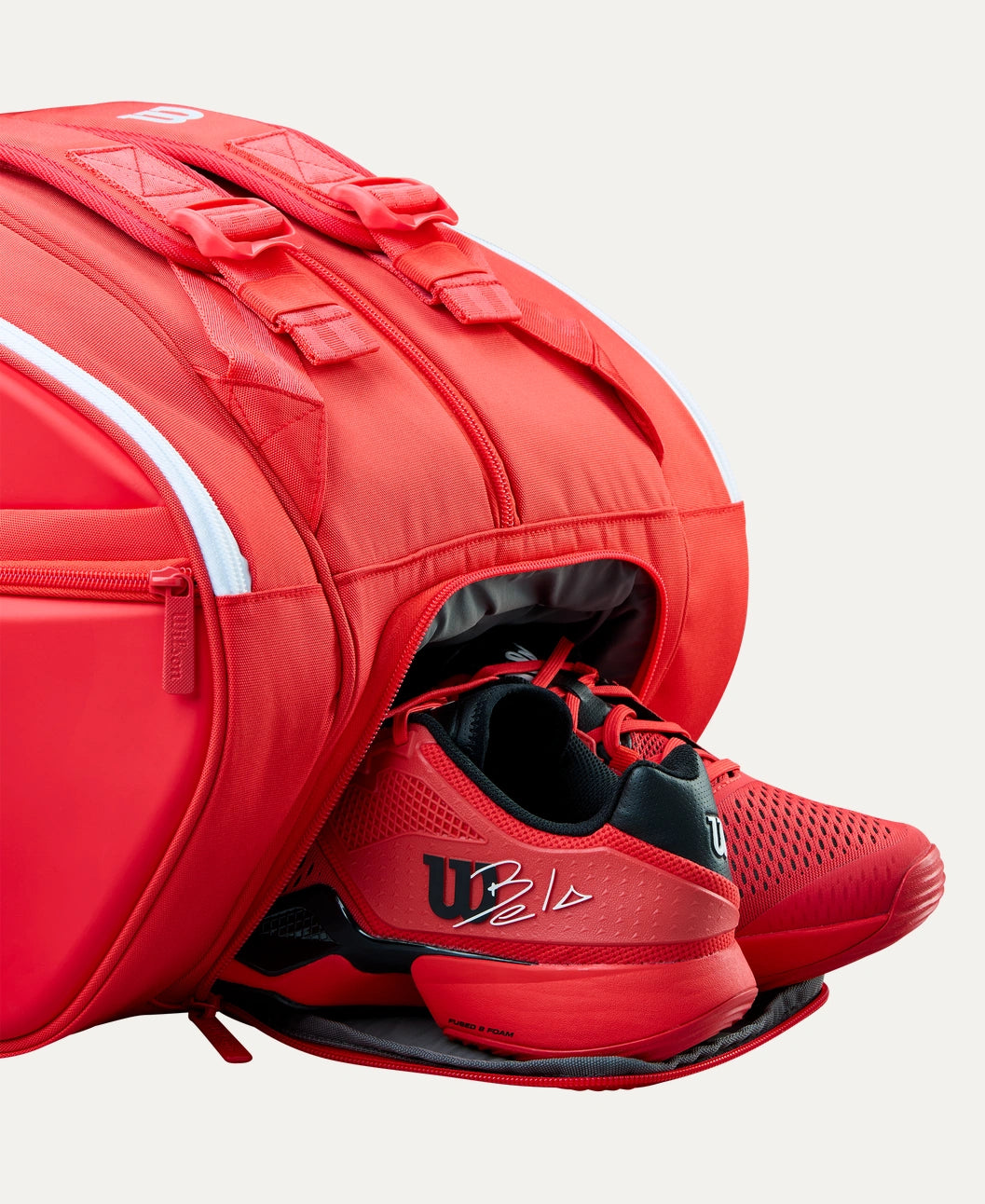 Wilson Super Tour Red Padel Bag, rear view