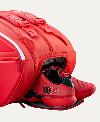 Wilson Super Tour Red Padel Bag, rear view