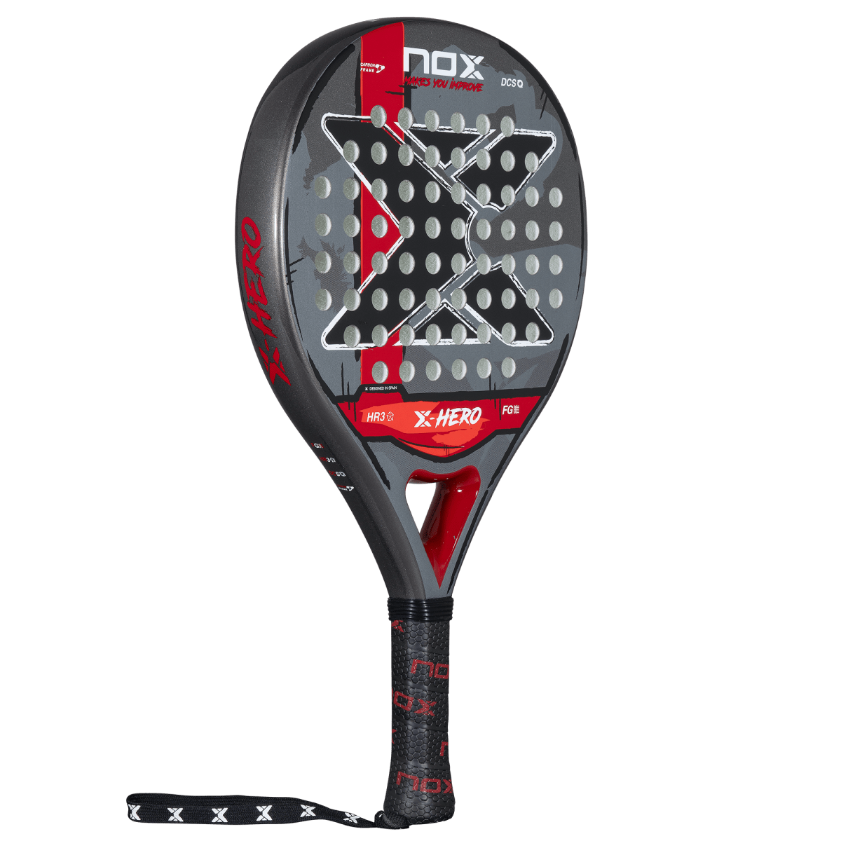 NOX X Hero Red 2026 Padel Racket For Beginners And Intermediate Players With Maximum Control And Easy Maneuverability