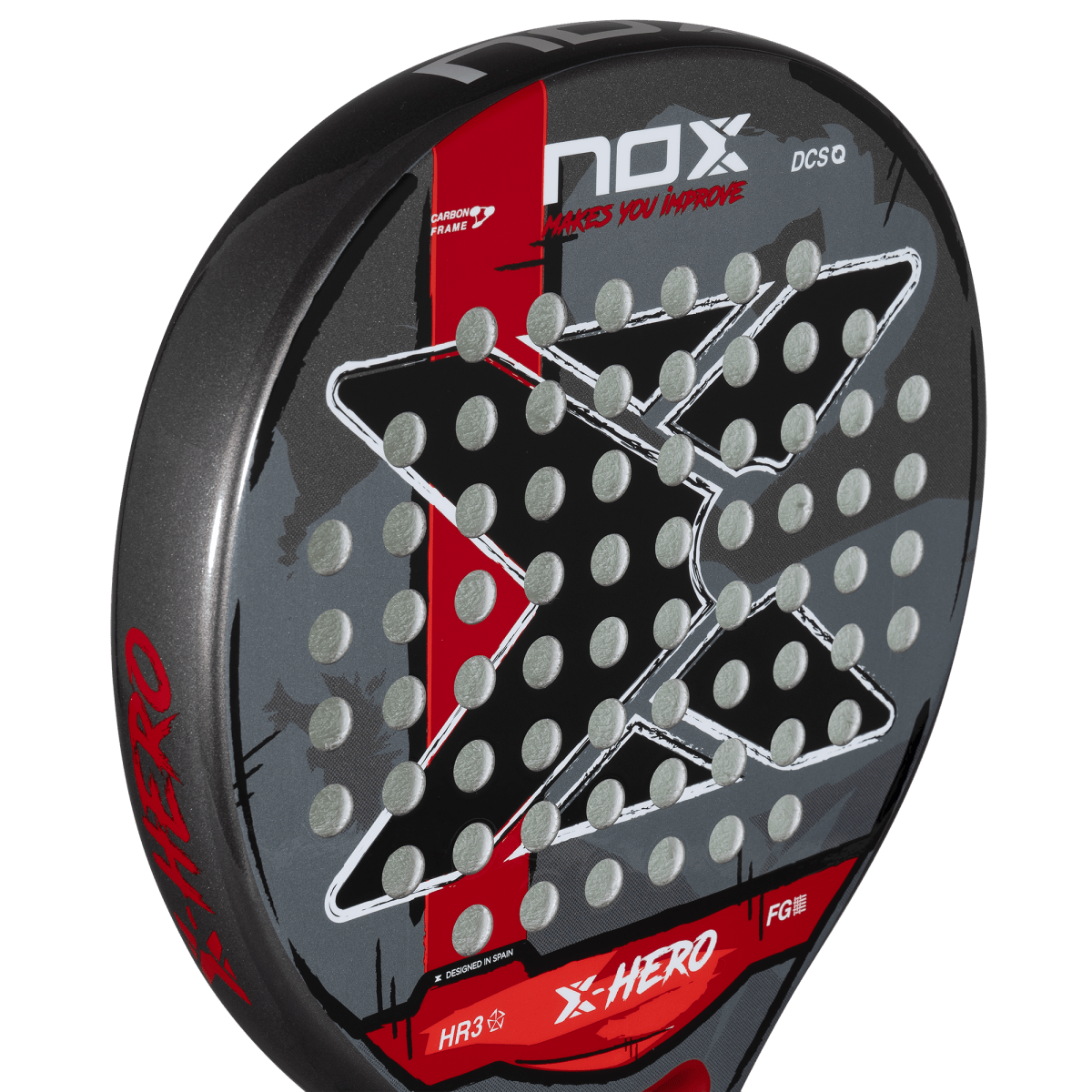 NOX X Hero Red 2026 Padel Racket For Beginners And Intermediate Players With Maximum Control And Easy Maneuverability