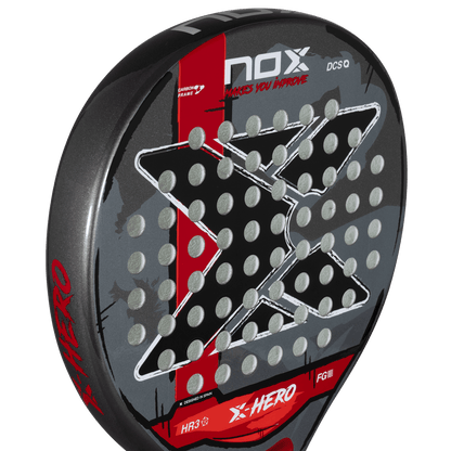 NOX X Hero Red 2026 Padel Racket For Beginners And Intermediate Players With Maximum Control And Easy Maneuverability