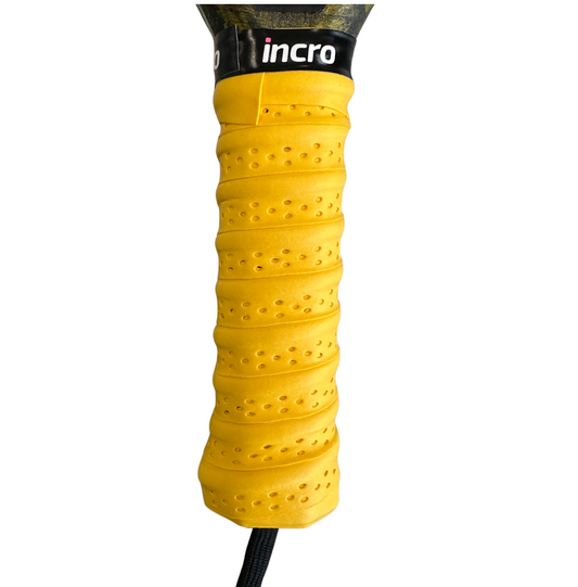 Incro Damping Ridges Overgrip with Perforated Relief – Yellow